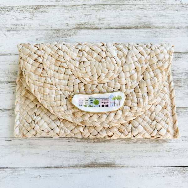 Rainbow Row Oyster Shell Clutch image 0