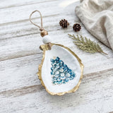 Christmas Tree Oyster Shell Ornament