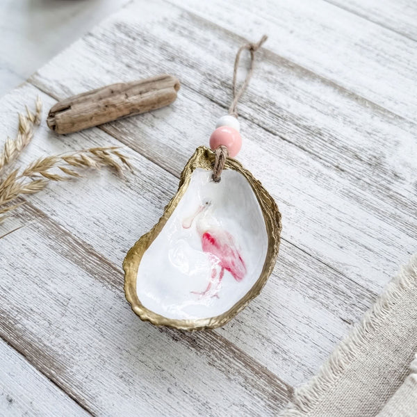Spoonbill Oyster Ornament