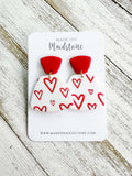 Heart Print Earrings image 0
