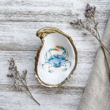 Blue Crab Oyster Shell Jewelry Dish
