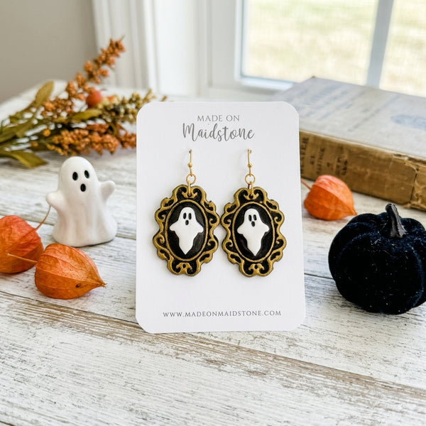 Gothic Ghost Frame Earrings