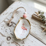 Flamingo Oyster Ornament