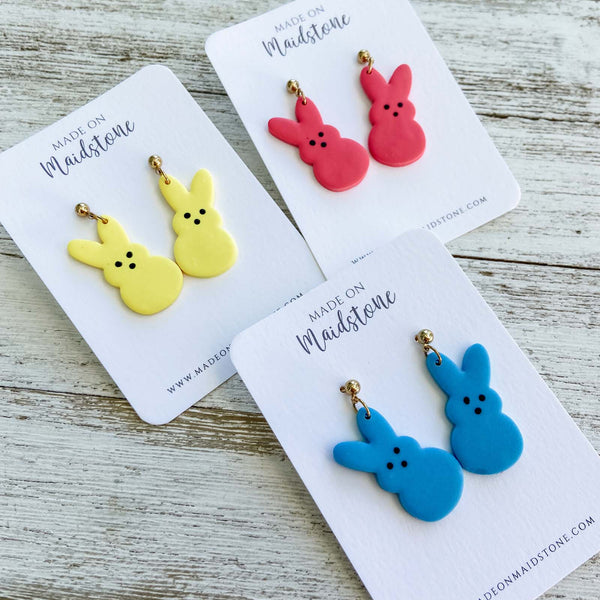 Marshmallow Bunny Earrings image 1