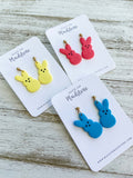 Marshmallow Bunny Earrings image 1