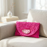 Fretwork Oyster Shell Clutch
