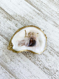 Inspirational Word Oyster Shell Ring Dish - Love image
