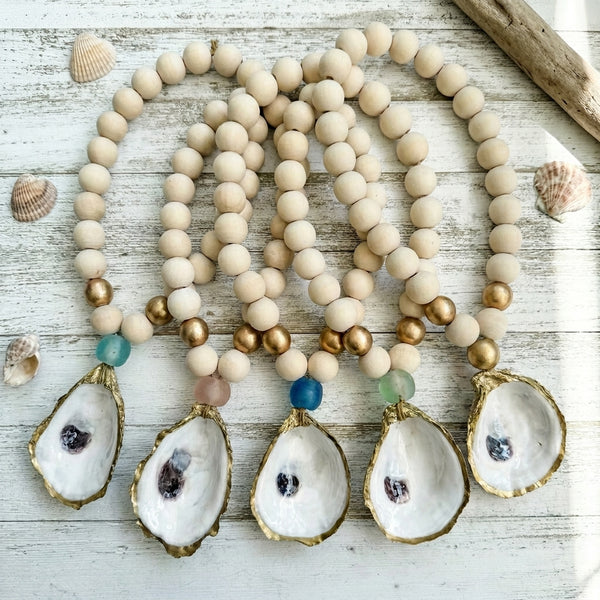 Oyster Shell Blessing Beads
