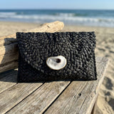 Black Oyster Shell Clutch