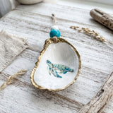 Sea Turtle Oyster Ornament