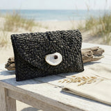 Black Oyster Shell Clutch