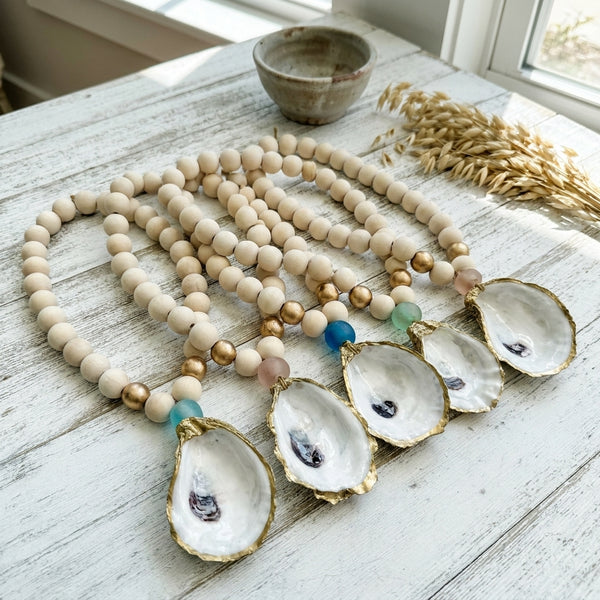 Oyster Shell Blessing Beads