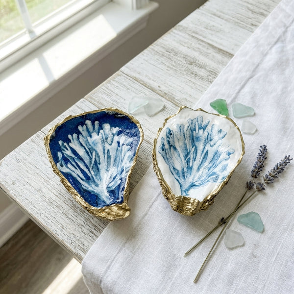 Coral Reef Oyster Shell Ring Dish