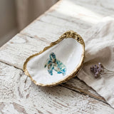 Sea Turtle Oyster Shell Jewelry Dish