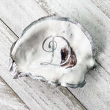 Monogrammed Oyster Shell Ring Dish image 7