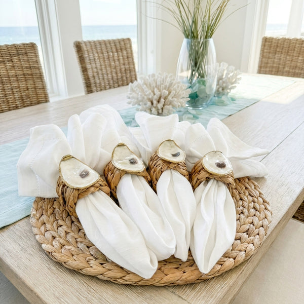 Oyster Shell Napkin Rings