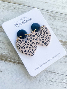 Leopard Pendant Earrings image 1