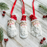 Oyster Shell Santa Ornament
