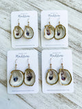 Cupped Oyster Shell Earrings image 0