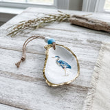 Blue Heron Oyster Ornament