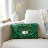 Green Oyster Shell Clutch