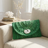 Green Oyster Shell Clutch