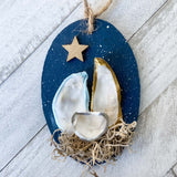 Oyster Shell Nativity Ornament image 0