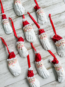 Oyster Shell Santa Ornament image 1