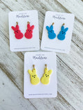 Marshmallow Bunny Earrings image 0