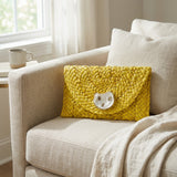Honey Bee Oyster Shell Clutch