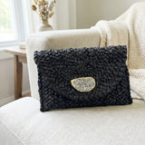 Polka Dot Oyster Shell Clutch