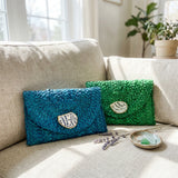 Priano Oyster Shell Clutch