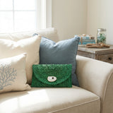 Green Oyster Shell Clutch