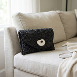Black Oyster Shell Clutch