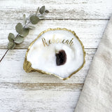 Personalized Oyster Shell Jewelry Dish with Name