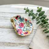 Wildflower Oyster Shell Jewelry Dish
