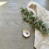 Oyster Shell Pendant Necklace