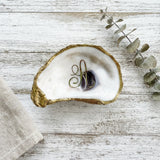 Monogrammed Oyster Shell Jewelry Dish