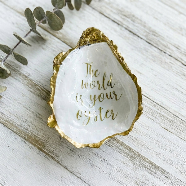 The World is Your Oyster Ring Dish