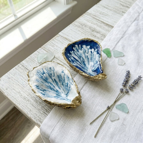 Coral Reef Oyster Shell Ring Dish