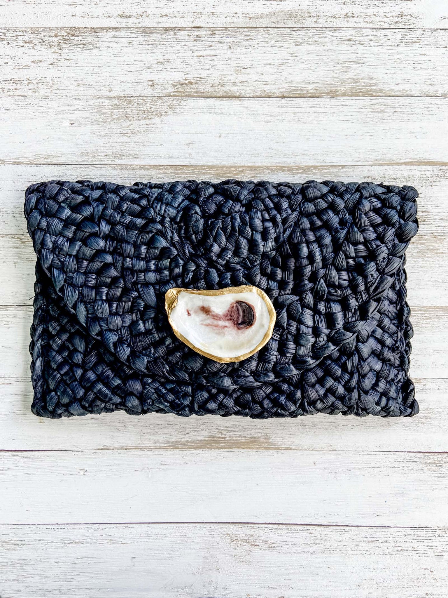 Multi-Colored Oyster Shell Clutch image 3