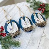 Oyster Shell Nativity Ornament