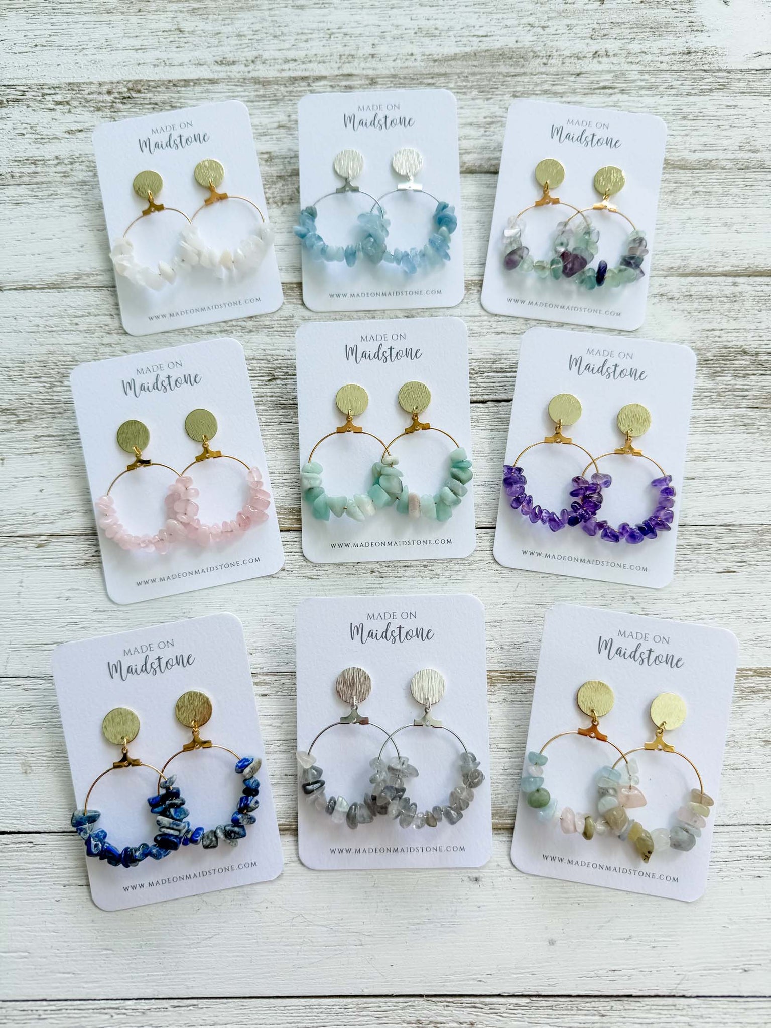 Tumbled Gemstone Earrings image 0