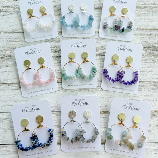 Tumbled Gemstone Earrings image 0