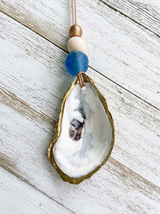 Gilded Oyster Shell Ornament - Coastal Collection image 9