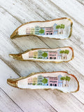 Rainbow Row Decoupaged Oyster Shell image 3