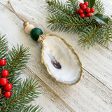 Gilded Oyster Shell Ornament - Festive Collection