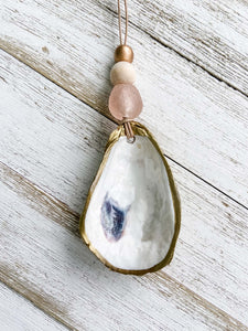 Gilded Oyster Shell Ornament - Coastal Collection image 5