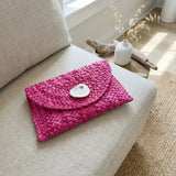Pink Oyster Shell Clutch