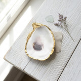 Gilded Oyster Shell Jewelry Dish